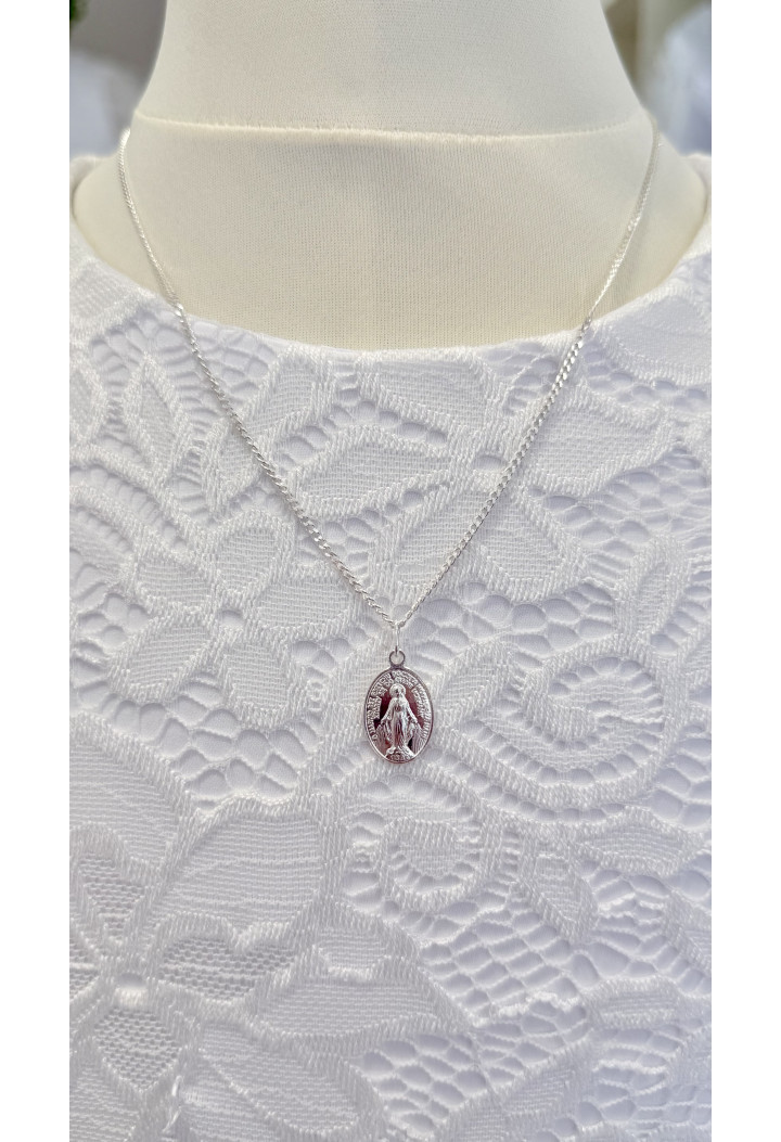 Cudowny Medalik na Pierwszą Komunię Świętą – Srebro PR.925, waga 1,6 g