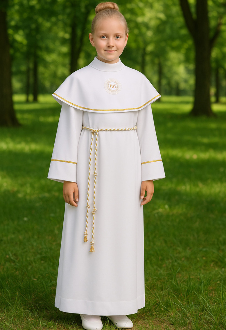 alba komunijna dla dziewczynki