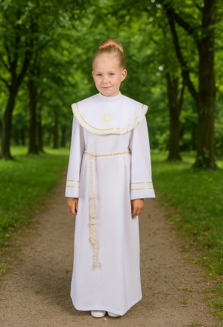 alba komunijna dla dziewczynki