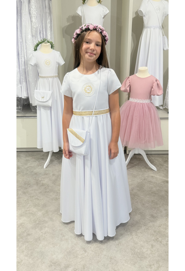 Elza 025 - proste sukienki komunijne z charakterem i klasą - MKMaryla