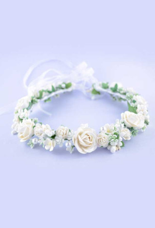 pastellfarbene Kommuniongirlande