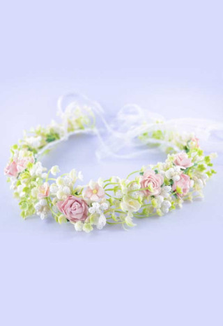 pastellfarbene Kommuniongirlande