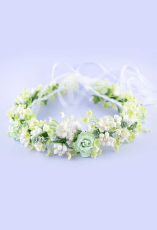 pastellfarbene Kommuniongirlande