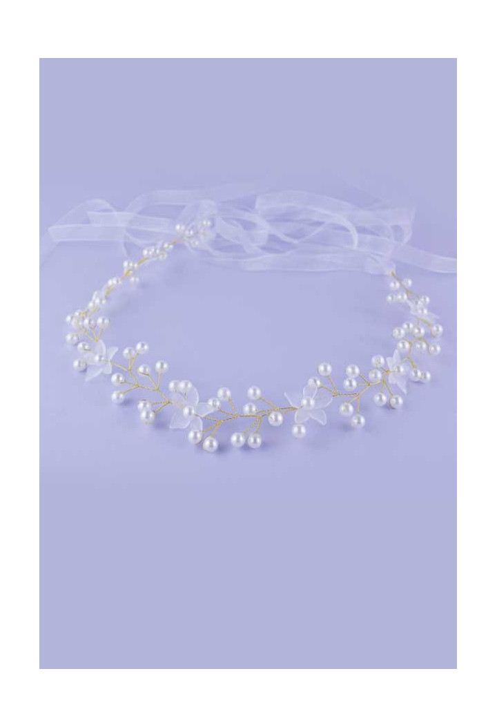 ozdoba do włosów na komunię złota