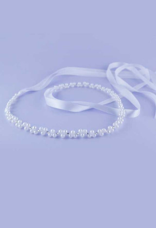 pearl communion hair ornament