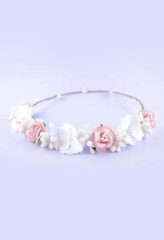 Kommunion Haarschmuck im Boho-Stil