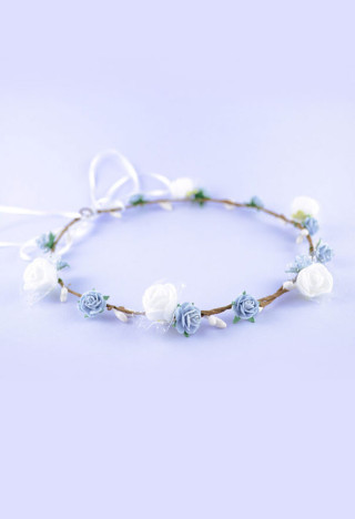 Kommunion Haarschmuck im Boho-Stil