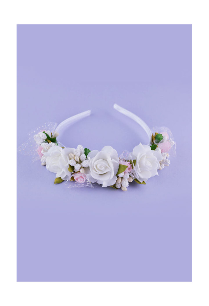 communion band white and pink