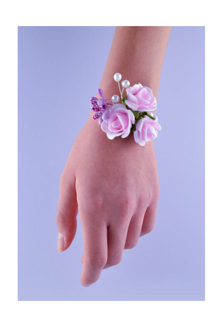 Handdekoration rosa Blumen