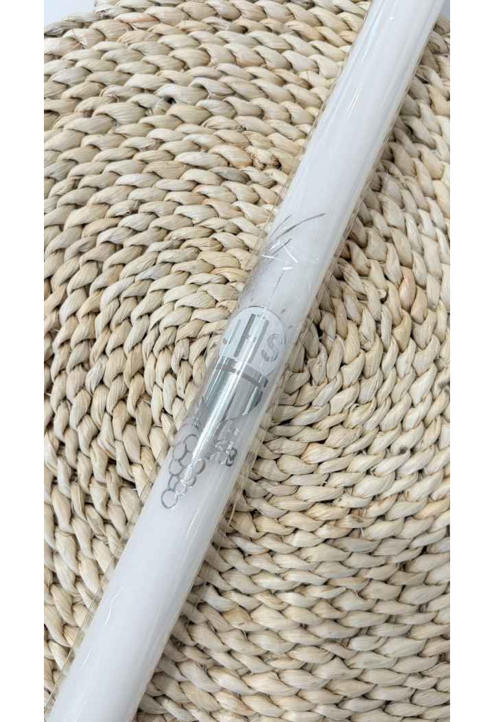 Świeca komunijna z aplikacją w kolorze srebrnym – kielich, opłatek, winogrona | Pamiątka Pierwszej Komunii Świętej