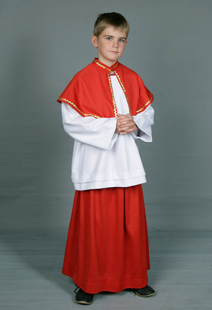 spódnica ministrancka czerwona