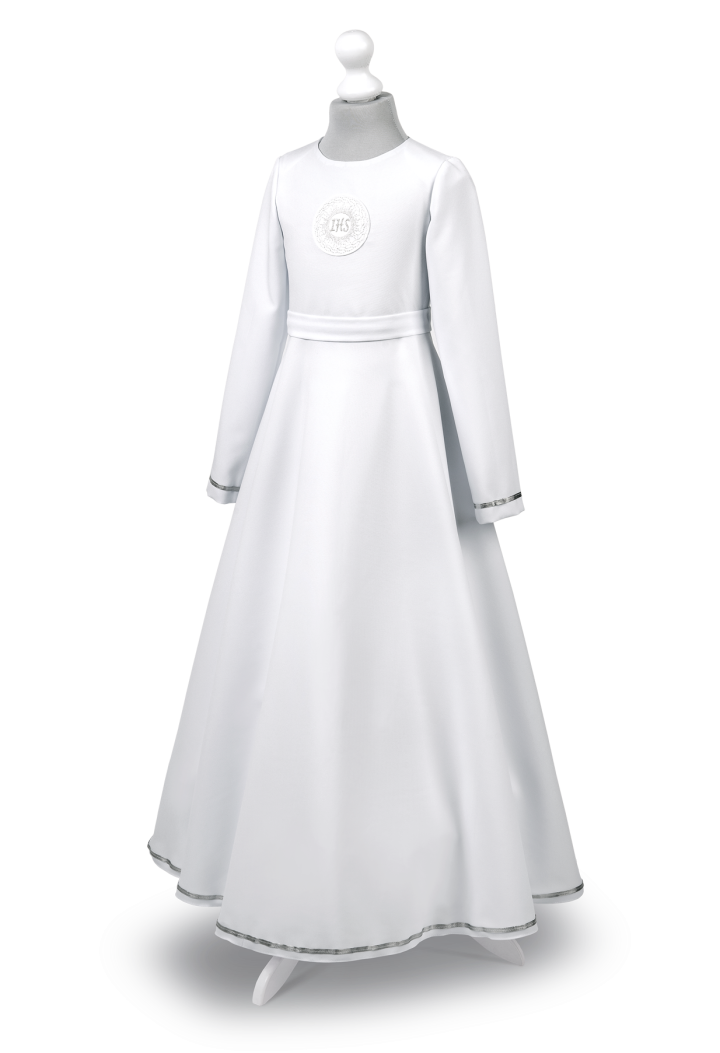 Sukienko alba z kołnierzem zakładanym osobno - Malwina 023 - MKMaryla