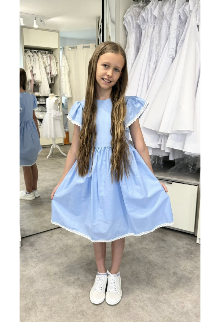 Dress for a girl - girls dress MIA 110 pink - MKMaryla