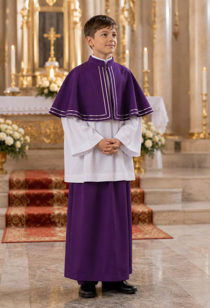 Altarschürze - lila - Liturgischer Altardienst