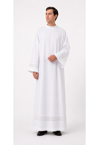 Biela liturgická alba s čipkou | Elegantná alba na liturgiu