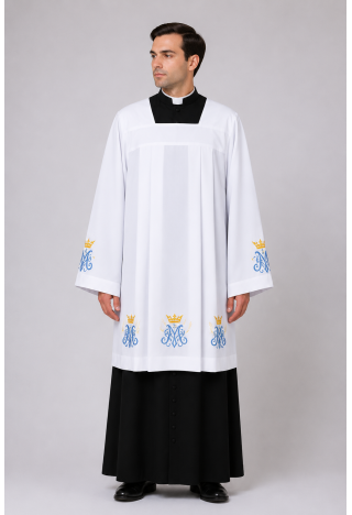 Liturgická alba s eucharistickou výšivkou | Biela liturgická alba