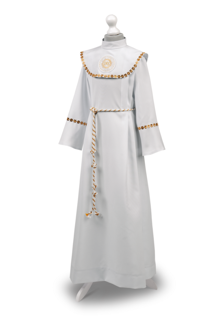 Weiß-goldene Kordel für die Kommunionalba – MK Maryla