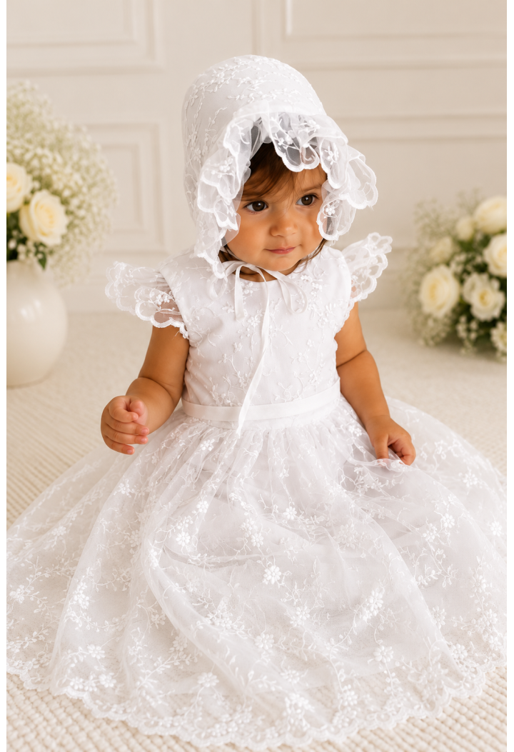 Retro Christening Dress 065 | MkMaryla