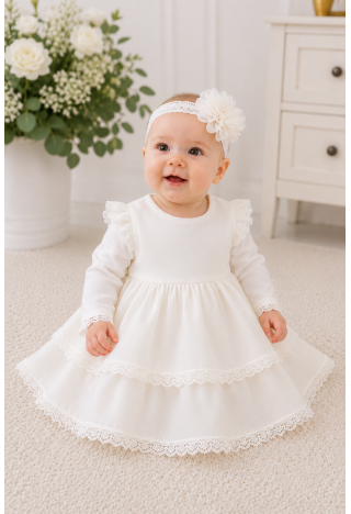 Robe Alicja pour le baptême - robe pour le premier anniversaire - robe de baptême