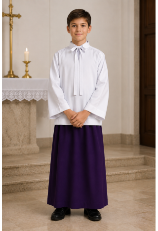 Sliezska ministrantská komža na viazanie – liturgické oblečenie | MK Maryla