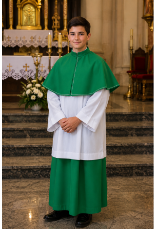 Collar de monaguillo verde | MK Maryla