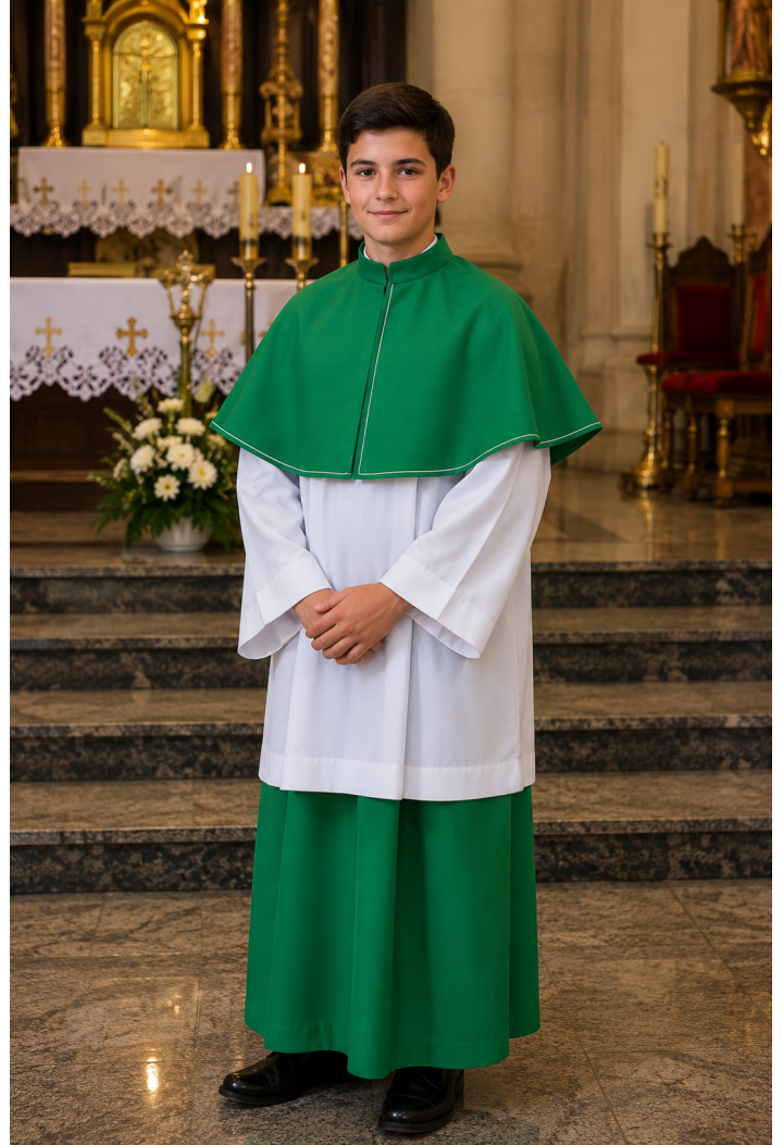 Grüner Messdienerkragen | MK Maryla