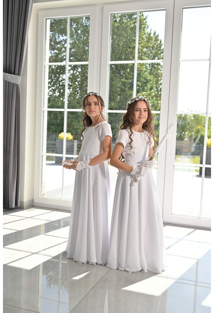 Emma 195 First Communion Dress | Muslin First Communion Dress