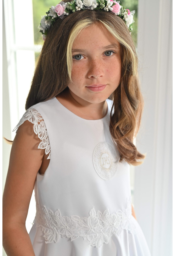 Alicja 190 – 2027 First Communion Dress with Lace | MK Maryla