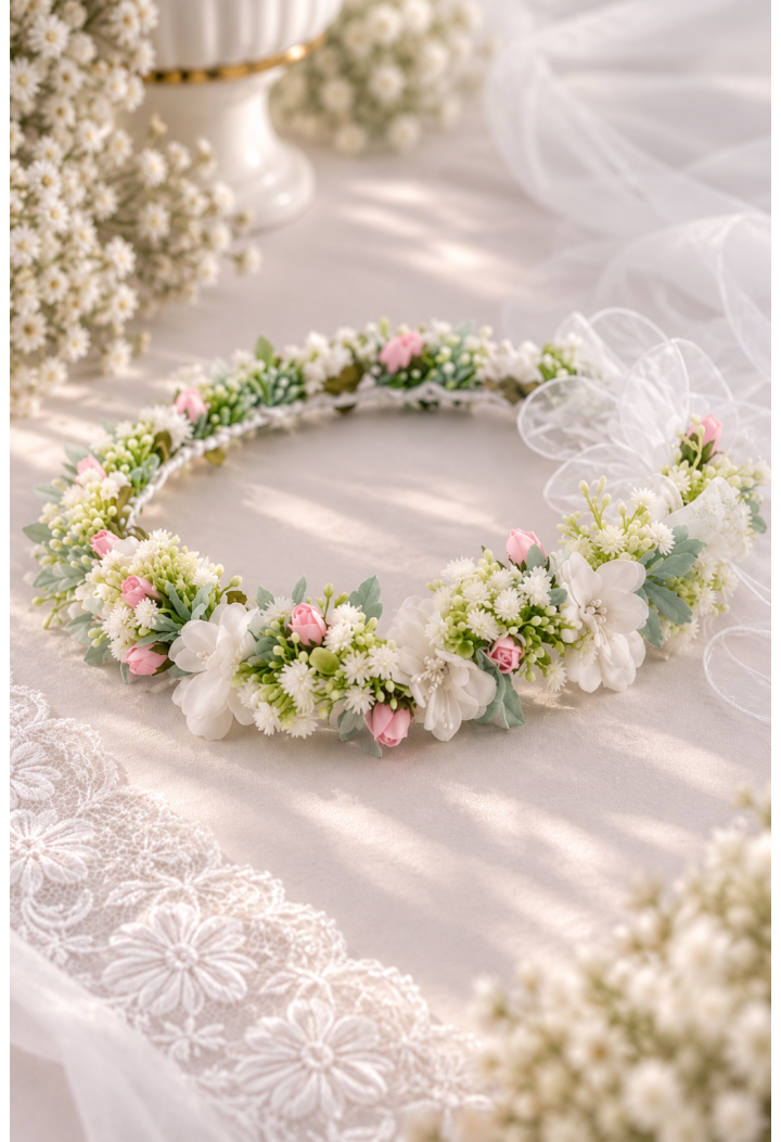 First Communion Wreath for a Girl | Handmade | MK Maryla