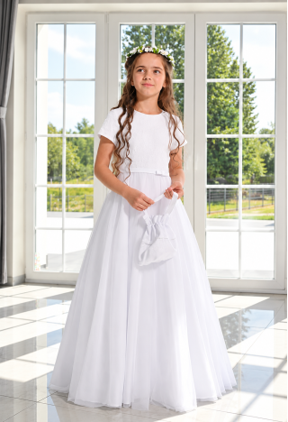Tosia 065 First Communion Dress for Girls | MK Maryla