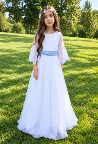 Bella First Communion Dress with English Lace | MK Maryla