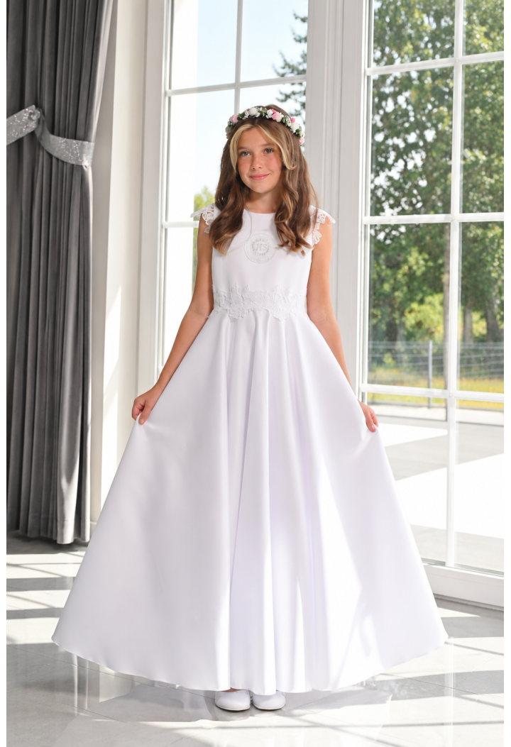 Alicja 190 – 2027 First Communion Dress with Lace | MK Maryla
