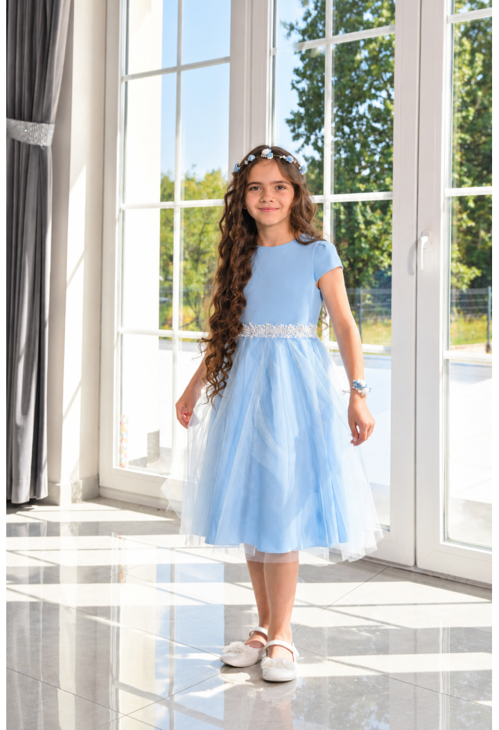 Blue Dress for Girls | Tulle | MK Maryla