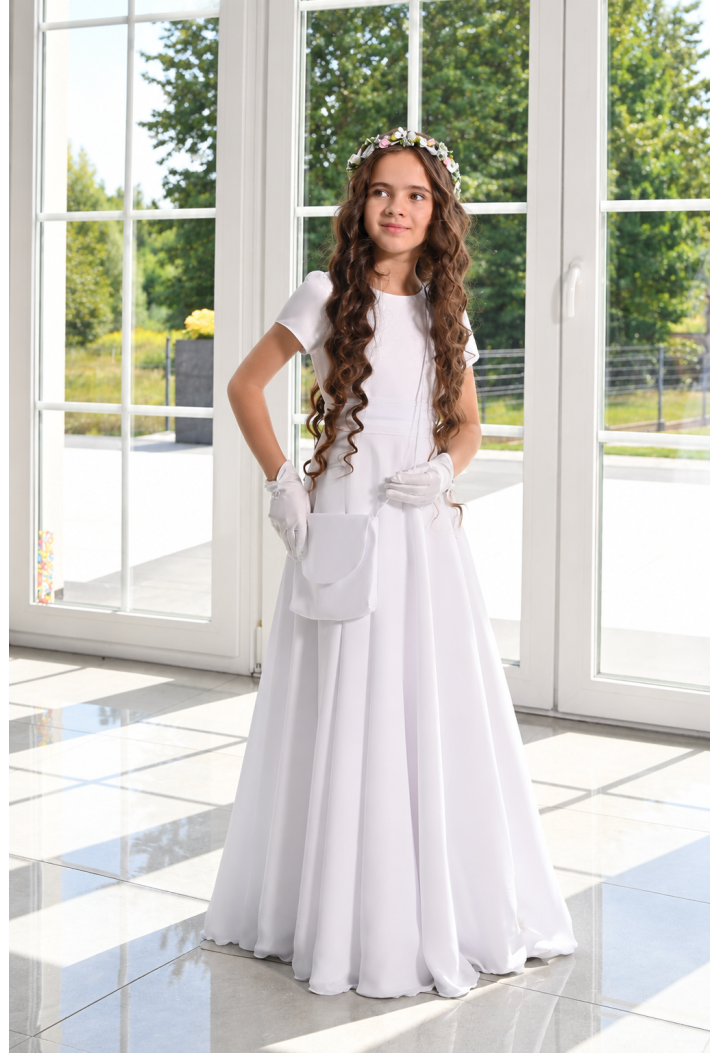Emma 195 First Communion Dress | Muslin First Communion Dress