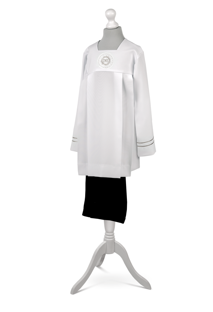 Komża komunijna ze srebrnymi zdobieniami Marek 007 MKMaryla