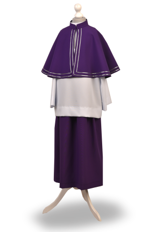 Altar server set - purple - skirt and cape - MKMaryla