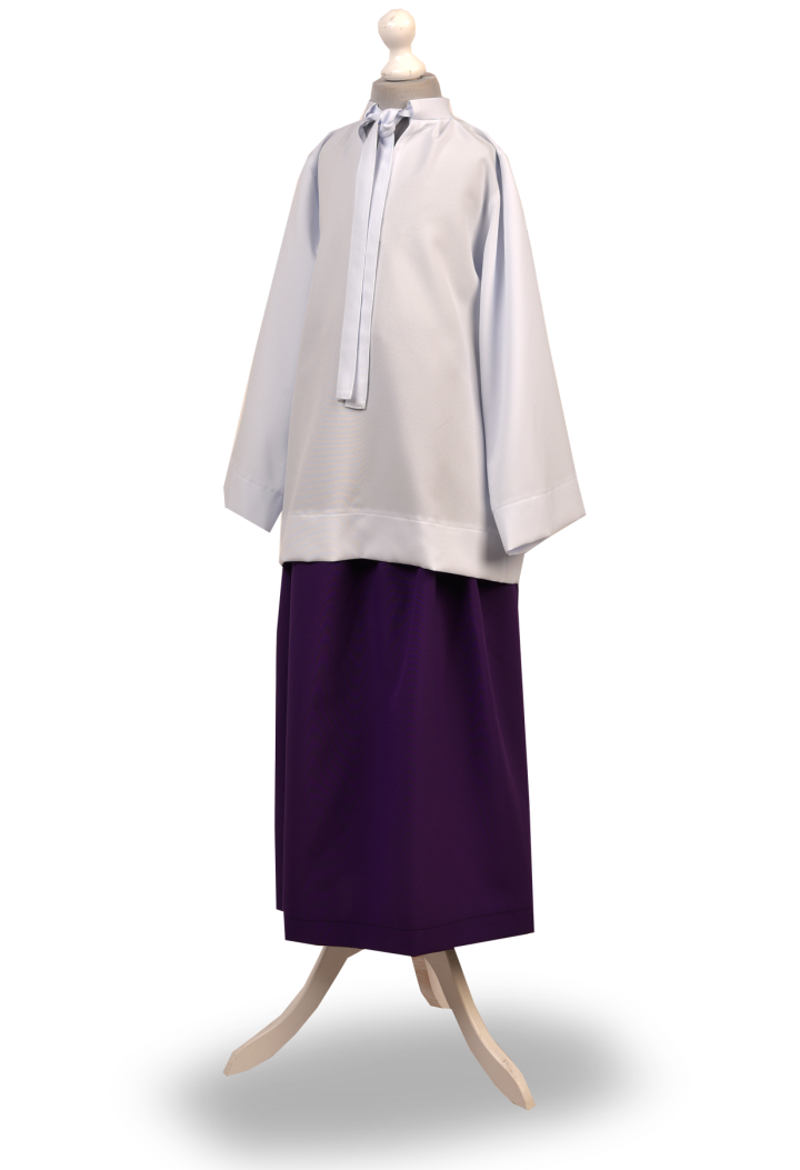 Silezische misdienaarshemd met strik – liturgische kleding | MK Maryla