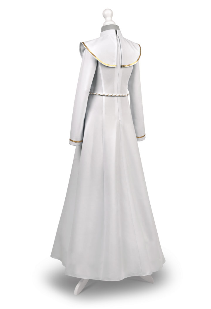 Albo sukienka z delikatnym kołnierzem i cingulum - Celinka 018 - MKMaryla