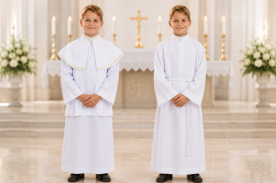 An alb or a surplice for an altar server? Which one should you choose? An alb or a surplice for an altar server? Which one should you choose?